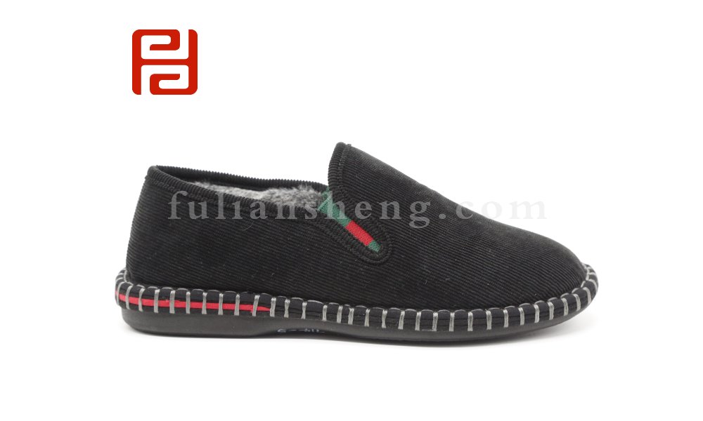 福連升老北京布鞋男精神小伙社會(huì)保暖中國風(fēng)一腳蹬休閑鞋圖片